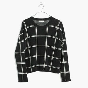 Madewell double windowpane sweater